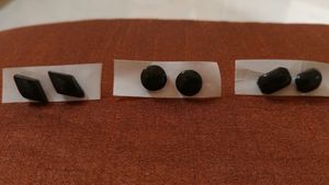 Resin Stud Earrings Set Of 3