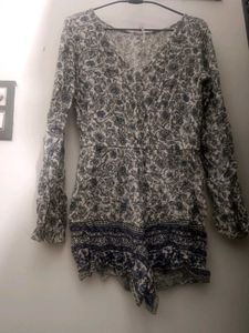 Floral Print Romper