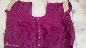 Magenta &amp; Gold Dupatta