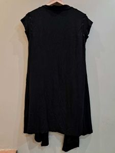 Women's Black Long Top