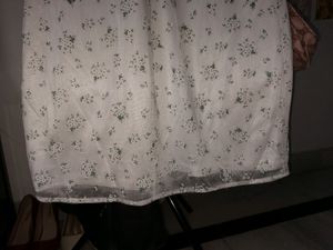 White Floral Net Dress