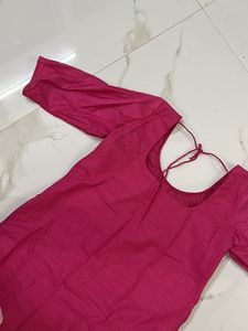 Pink Embroidered Kurta