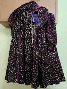 Elegant Velvet Lehenga Choli ( DUPATTA ❌)