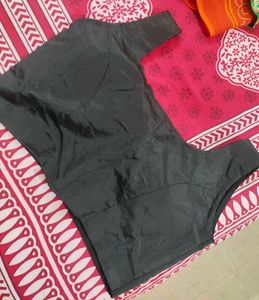 Black Readymade Saree Blouse