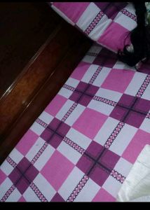 😍Pink white bed set 🥰
