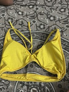Yellow Polka Dot Bra