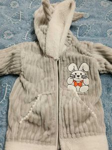 Cute Bunny Fleece Tracksuit for Kids