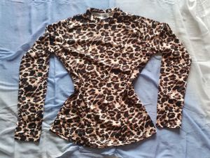 Pinteresty Aesthetic Leopard Print Top