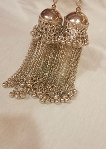 Silver Tassel Earrings