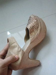 Sparkly Platform Wedge Heels