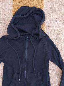 Classic Black Zip-Up Hoodie