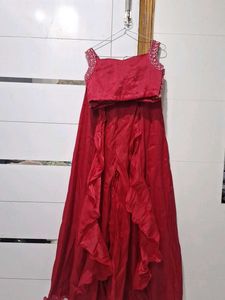 pink sharara plazo  duppta set