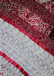 Red Printed Salwar Kameez