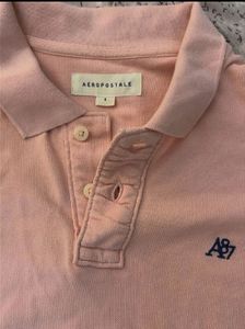 Aeropostale Pink Polo Shirt
