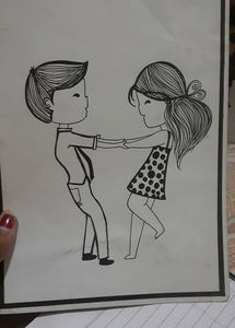 Couple Drawings Greeting Any 1 Designs