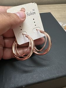 Elegant Rose Gold Hoop Earrings
