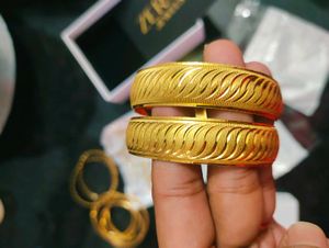 1gram Gold Zeraki bangles set of 3