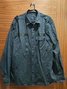 Men's Dark Blue Utility Shirt