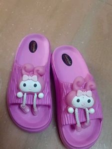 Cute Pink Bunny Slides for ladies