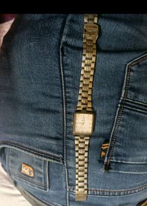 Sonata Golden Man Watch