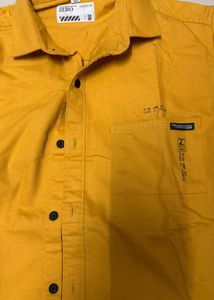 Men's Yellow Casual Shirt