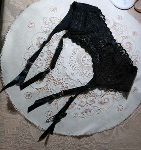 Black Lace Garter Belt