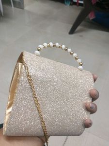 Sparkling Floral Clutch Bag