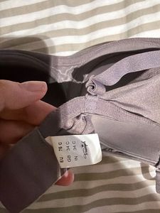 Gray Lace Bandeau Bra