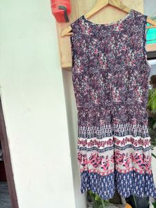 Boho Print Sleeveless Mini Dress