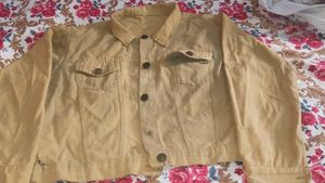 Stylish Khaki Denim Jacket