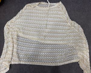 Sheer Crochet Knit Top