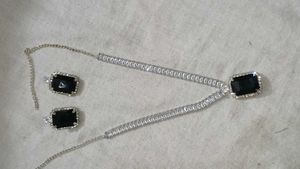 Black Stone Jewelry Set