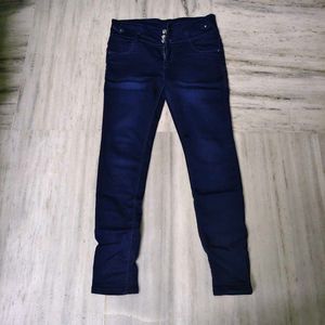 Dark Wash High-Waisted Jeans