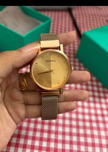 Dressberry Rose Gold Mesh Watch