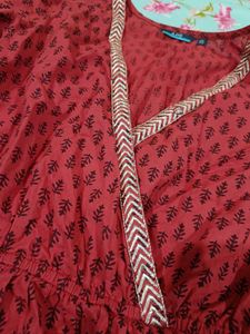 Angrakha Style Short Kurti