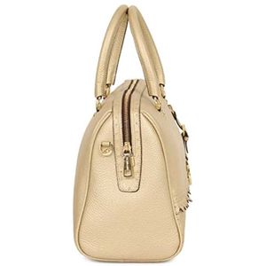 Damilano Gold Textured Satchel Handbag