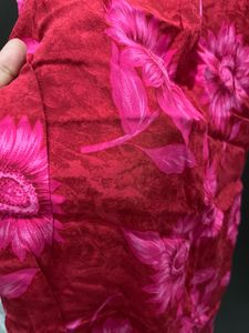 Vibrant Floral Print Maxi Dress