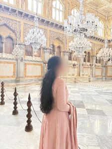 Elegant Peach Embroidered Kurta Set