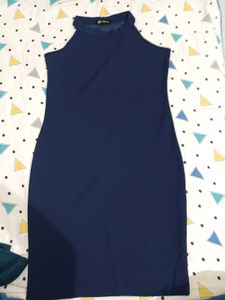 Chic Navy Sleeveless Dress