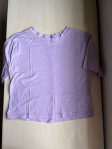 Lavender Cropped T-Shirt