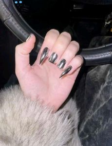 vampire teeth press on nails