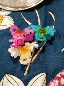 Cute Floral Hair Claw Clips