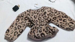 Fur leopard Sweater