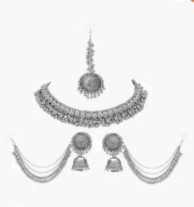 Combo Set Oxidized Silver Stud Jwellery Se
