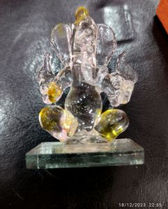 Crystal Ganesh Idol Double-sided