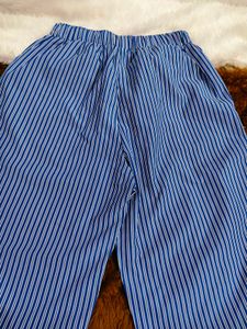 SHEIN NEW Striped Elastic pants