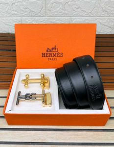 Hermes Belt  2 buckle  Set