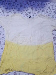 yellow short kurti