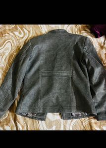Gray Jacket with Floral Lining