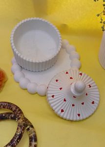 Heart Accented Decorative Jar